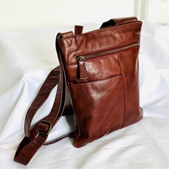 latico Bags Latico Genuine Leather Crossbody Bag Brown Poshmark